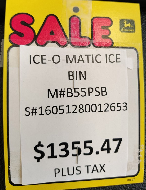 Ice-O-Matic Commercial Ice Bin for sale