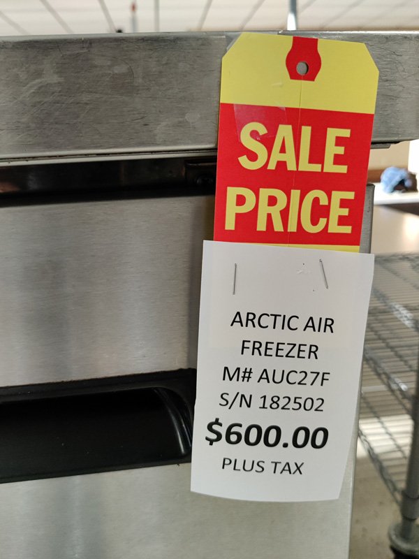 Under Counter Arctic Air Freezer for sale