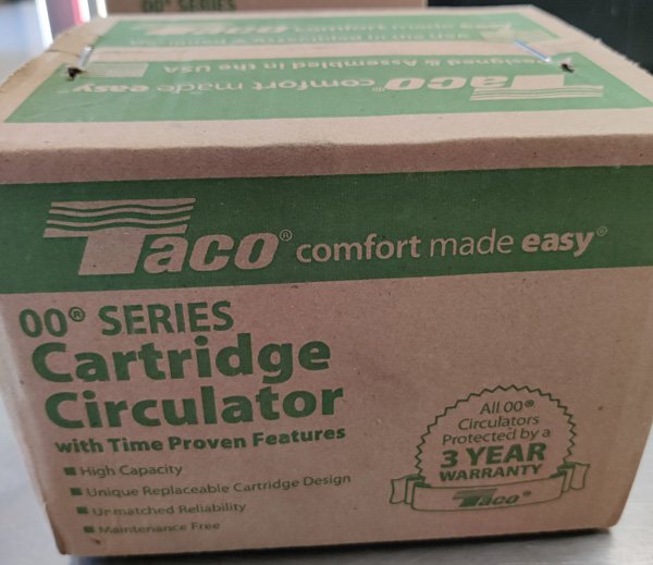 Taco 00 ® Series Cartridge Circulators